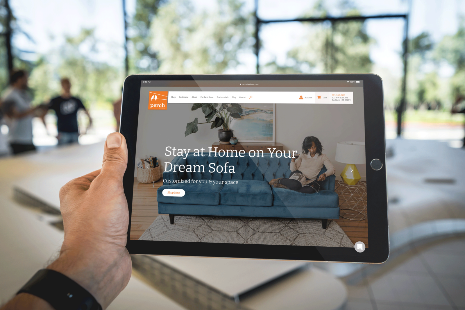 perch tablet view