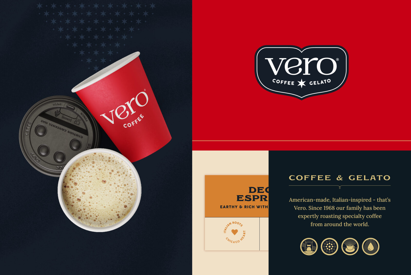 Coffee and Gelato Branding and Packaging by Murmur Creative