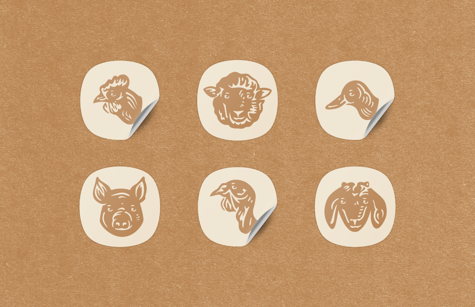 animal sticker icons